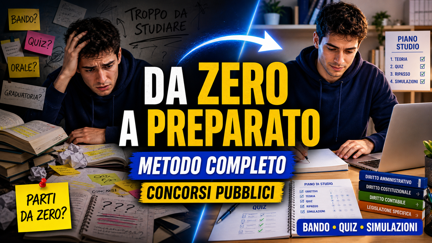 Come organizzare lo studio per un concorso pubblico in 30 giorni